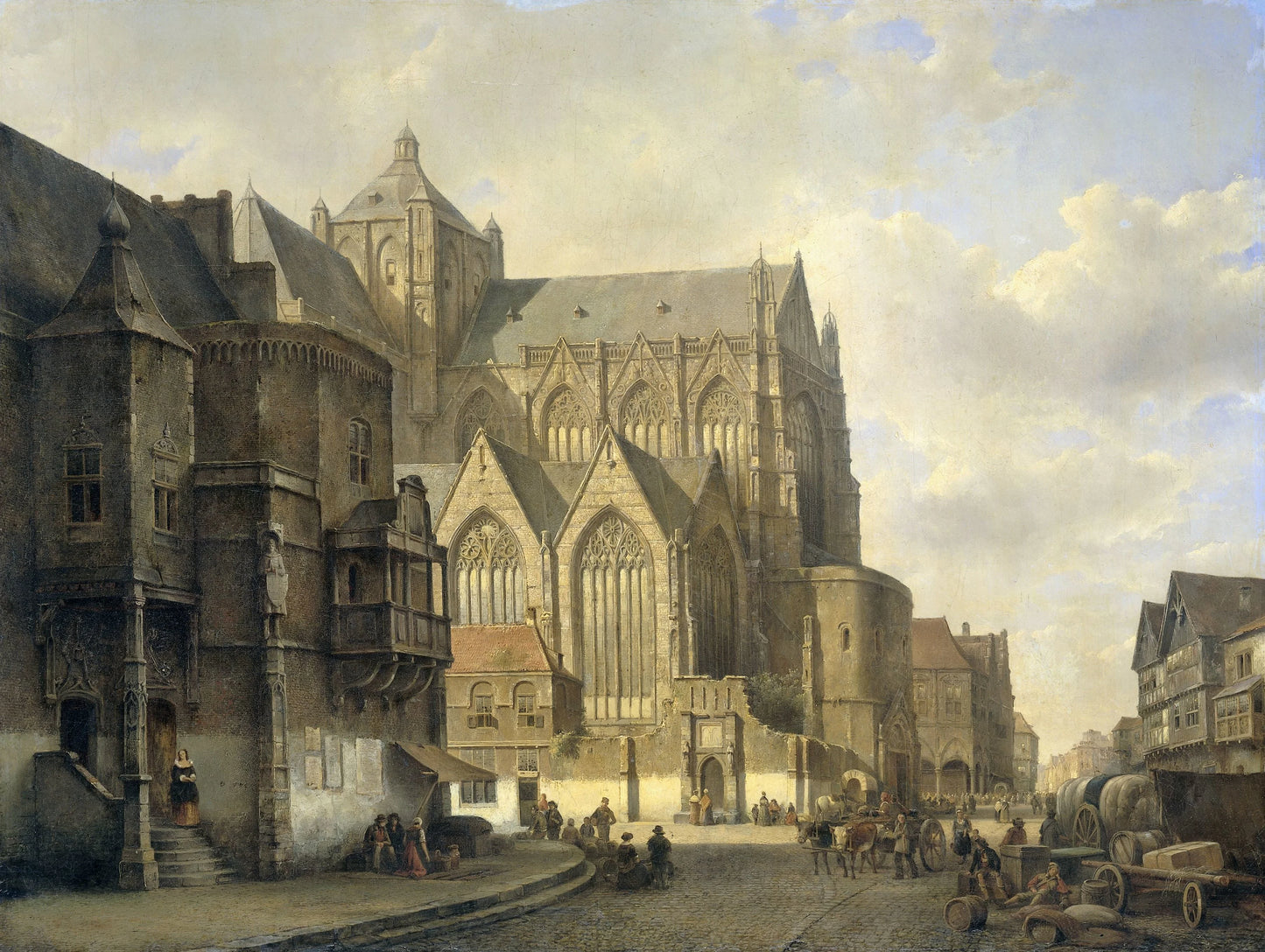 Townscape – Kasparus Karsen (vermeld op object) Vintage Cityscape Art Print | Wall Art Poster