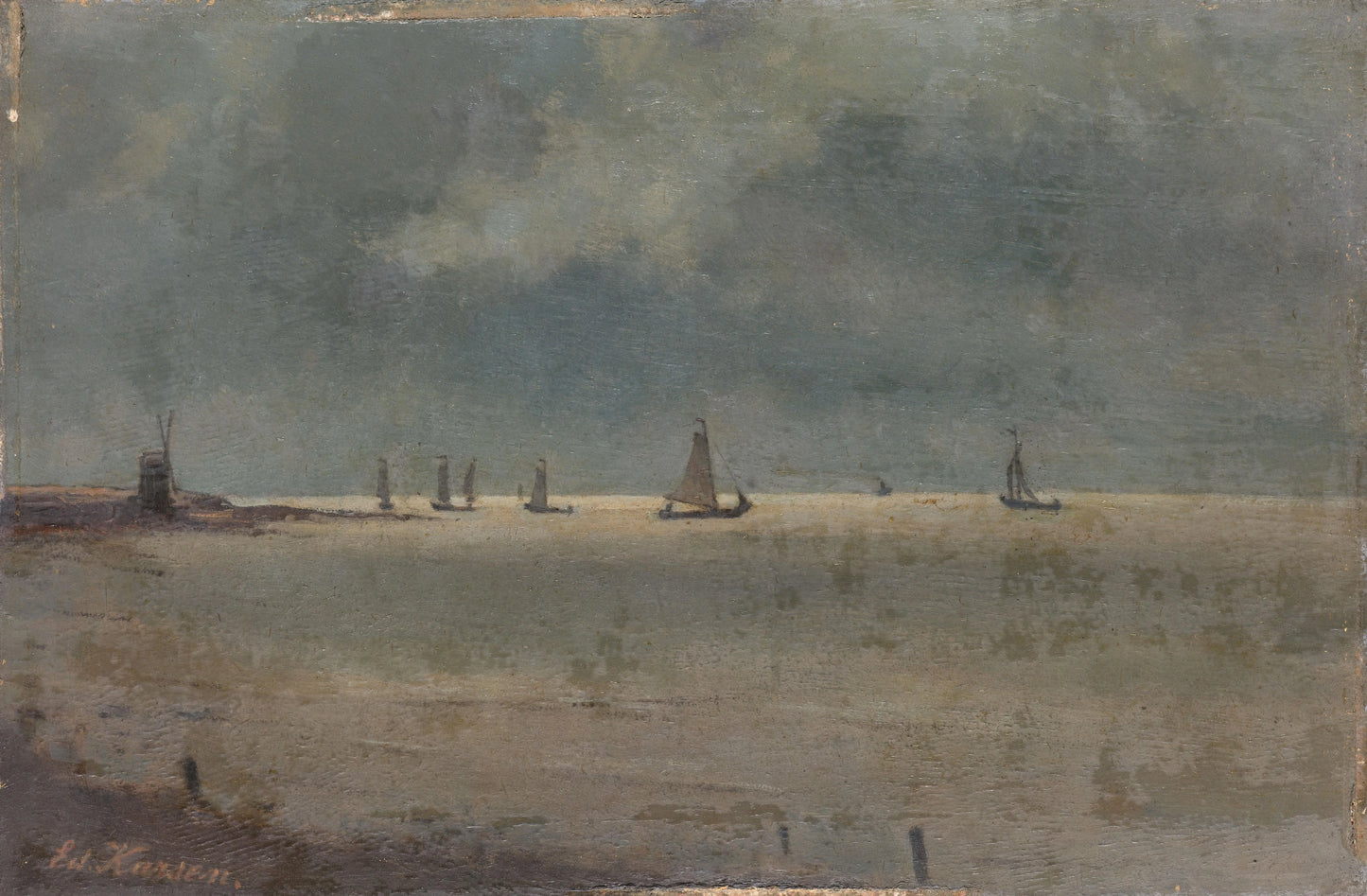 The Zuider Zee – Eduard Karsen Vintage Seascape Art Print | Wall Art Poster