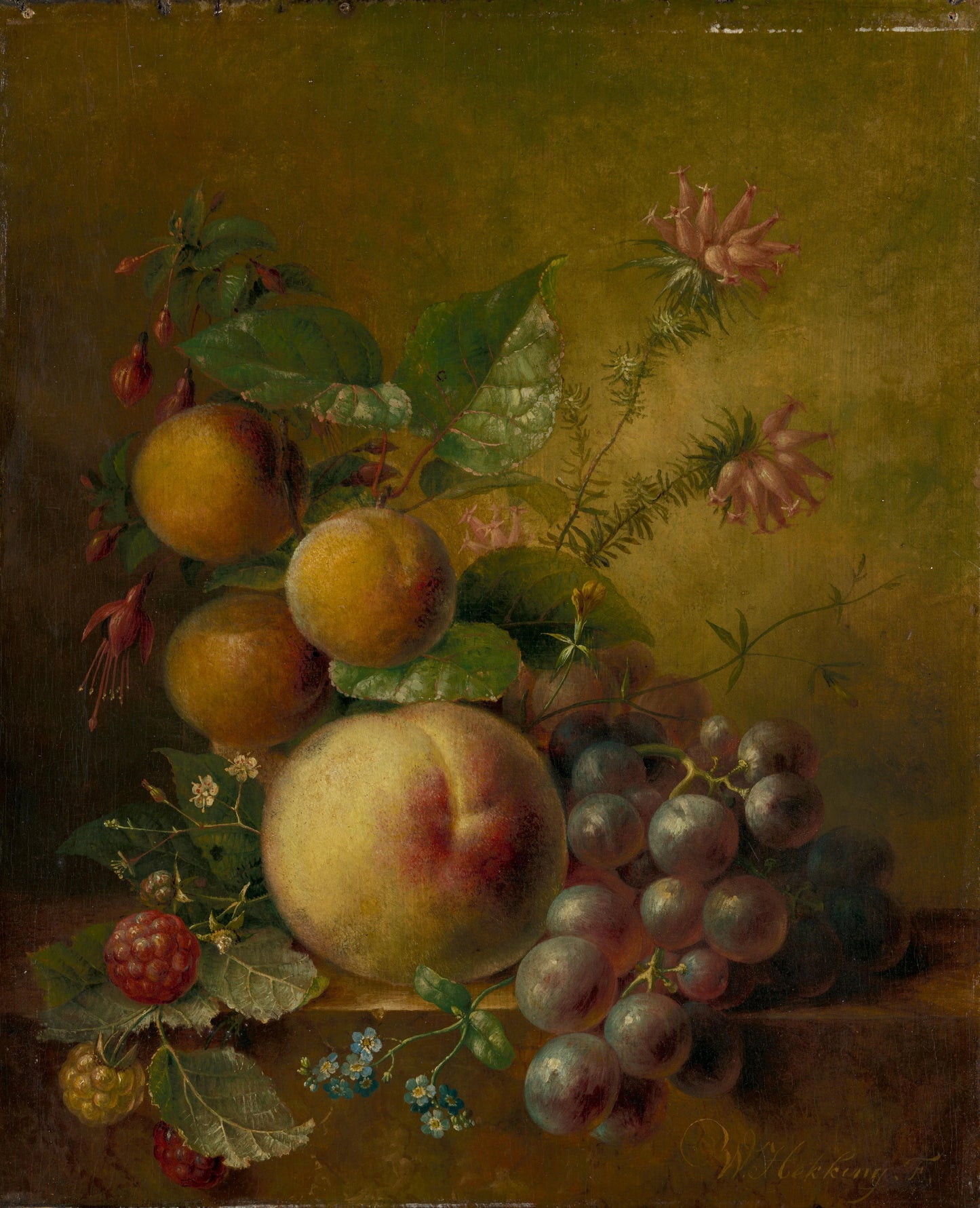 Still Life with Fruit – Willem Hekking (I) Vintage Still Life Art Print | Wall Art Poster