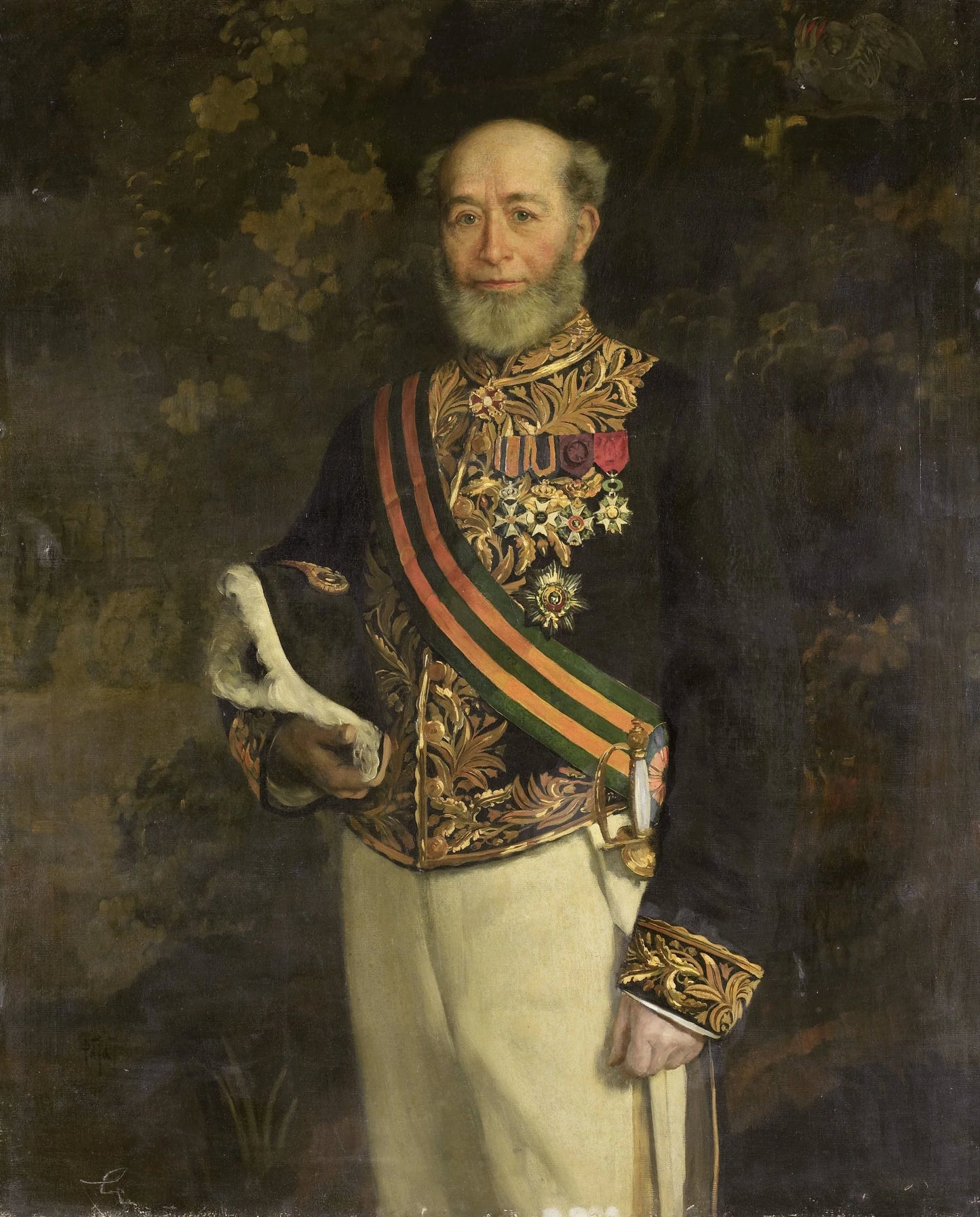 Frederik s'Jacob (1822-1901). Gouverneur-generaal (1880-84) – Pieter de Josselin de Jong (vermeld op object) Vintage Portrait Art Print | Wall Art Poster