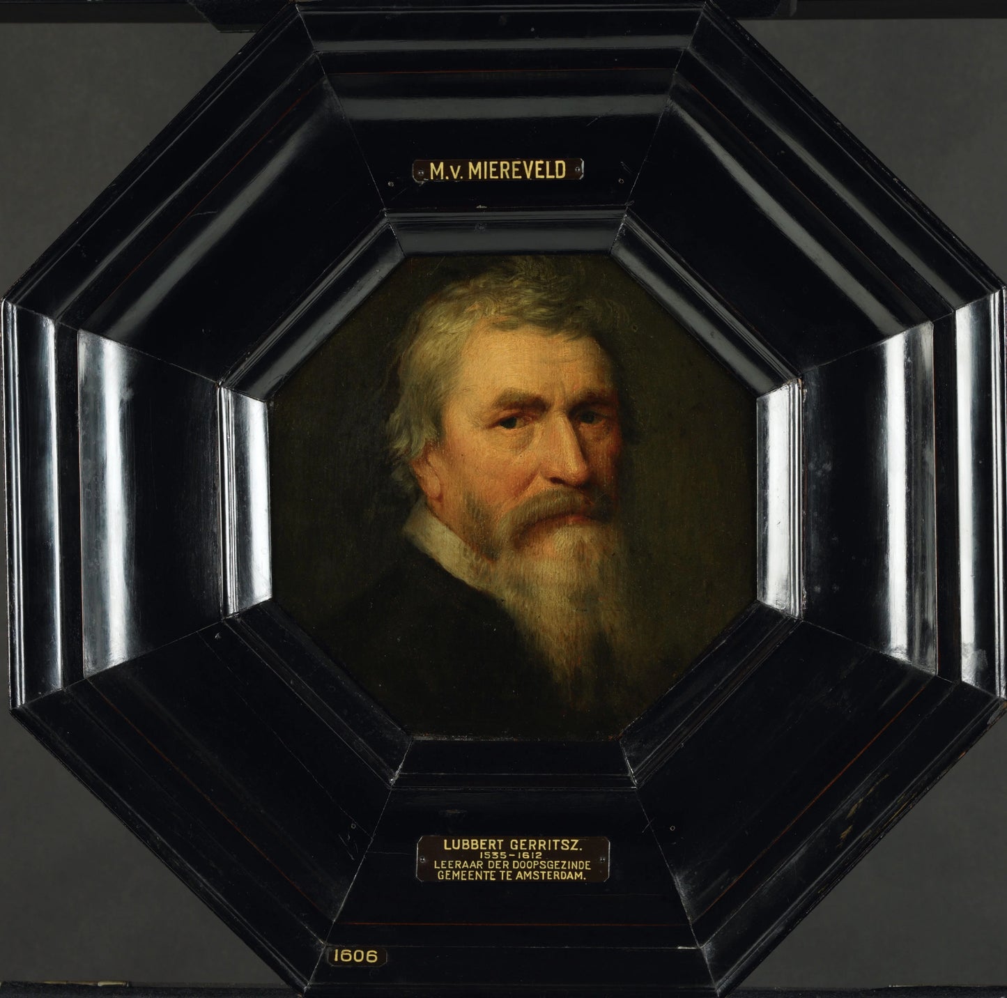 Portrait of Lubbert Gerritsz (1535-1612) – workshop of Michiel Jansz van Mierevelt Vintage Portrait Art Print | Wall Art Poster