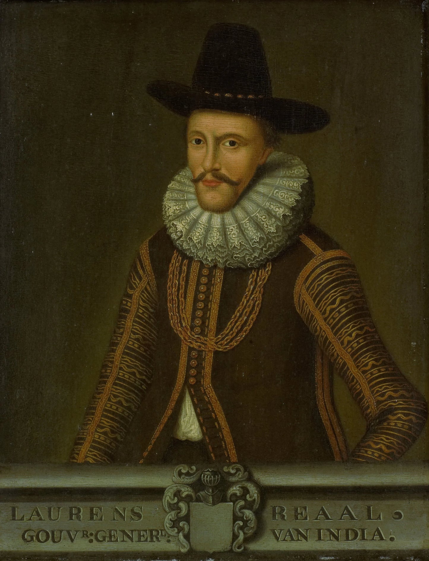 Portrait of Laurens Reael, Governor-General of the Dutch East Indies – copy after anonymous Vintage Portrait Art Print | Wall Art Poster