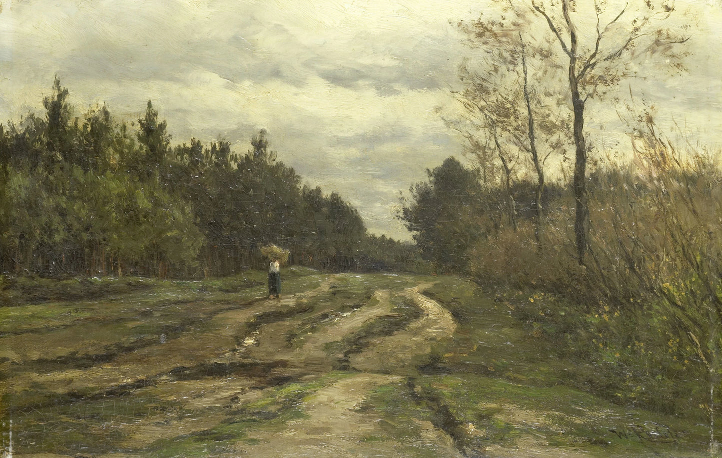 Country Road near Laren, (Province of North Holland) – Willem Roelofs (I) Vintage Marine Scene Art Print | Wall Art Poster