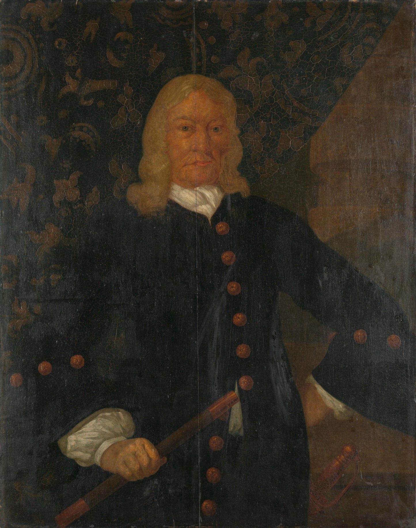 Portrait of Willem van Outhoorn, Governor-General of the Dutch East Indies – anoniem Vintage Portrait Art Print | Wall Art Poster