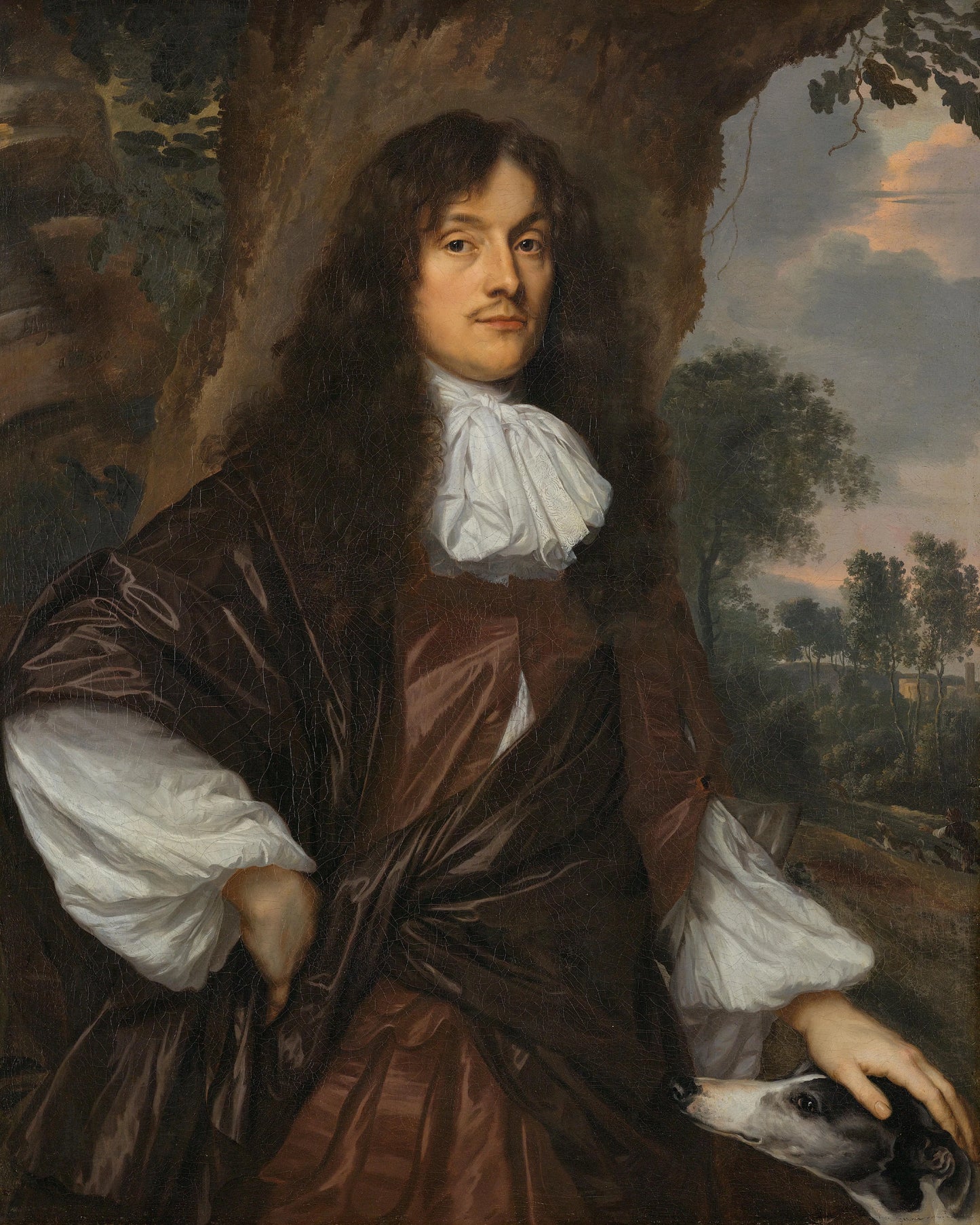 Portrait of Jacob de Witte (1628-79) – Jan Mijtens (eigenhandig gesigneerd) Vintage Portrait Art Print | Wall Art Poster
