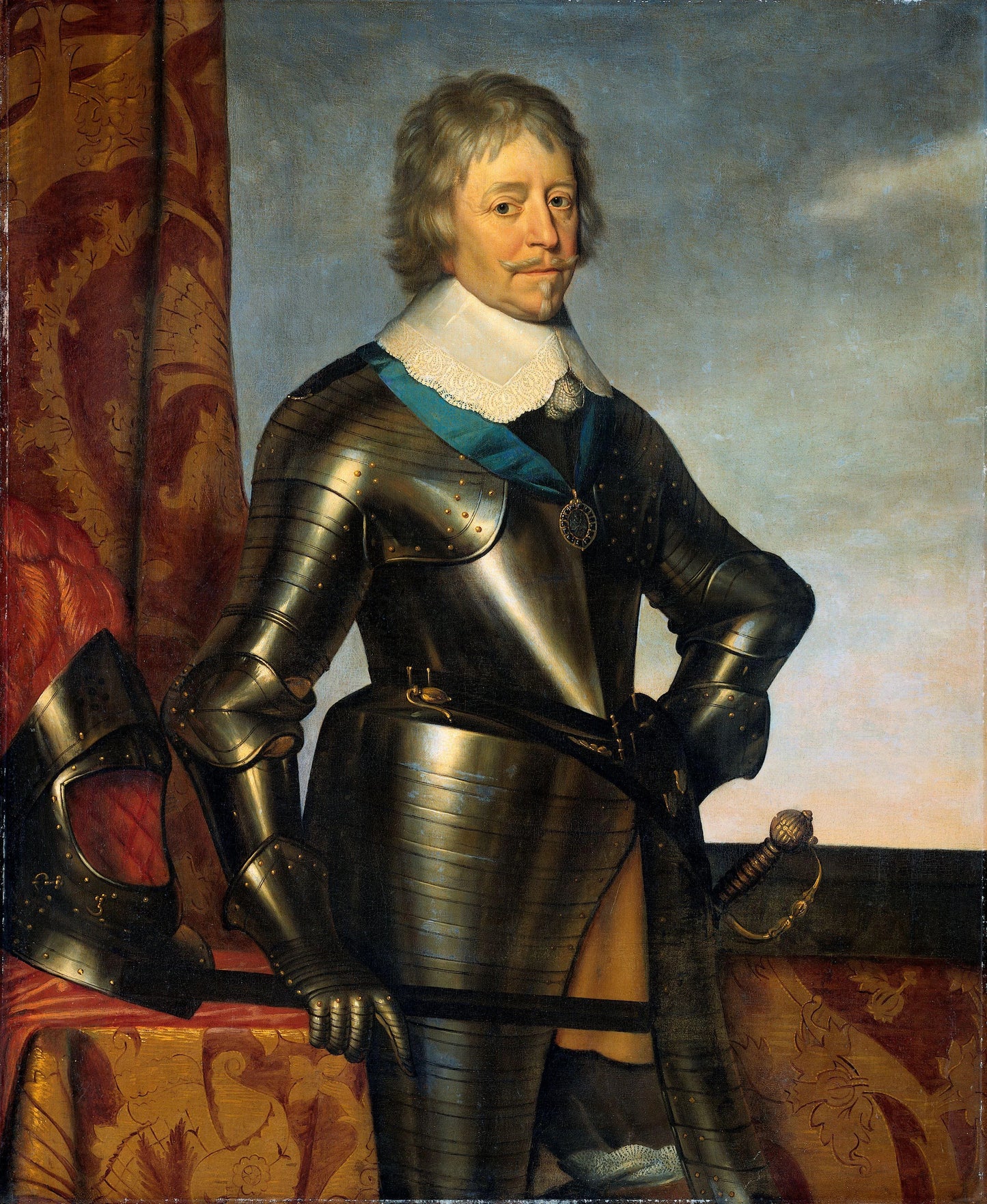 Portrait of Frederik Hendrik (1584-1647), Prince of Orange – atelier van Gerard van Honthorst Vintage Portrait Art Print | Wall Art Poster