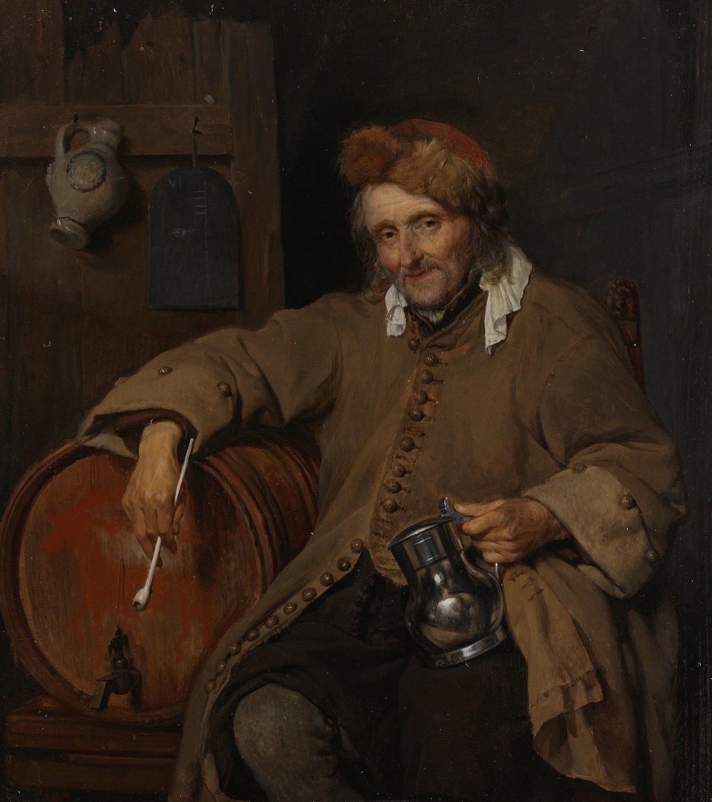 The Old Drinker – Gabriël Metsu Vintage Art Print | Wall Art Poster