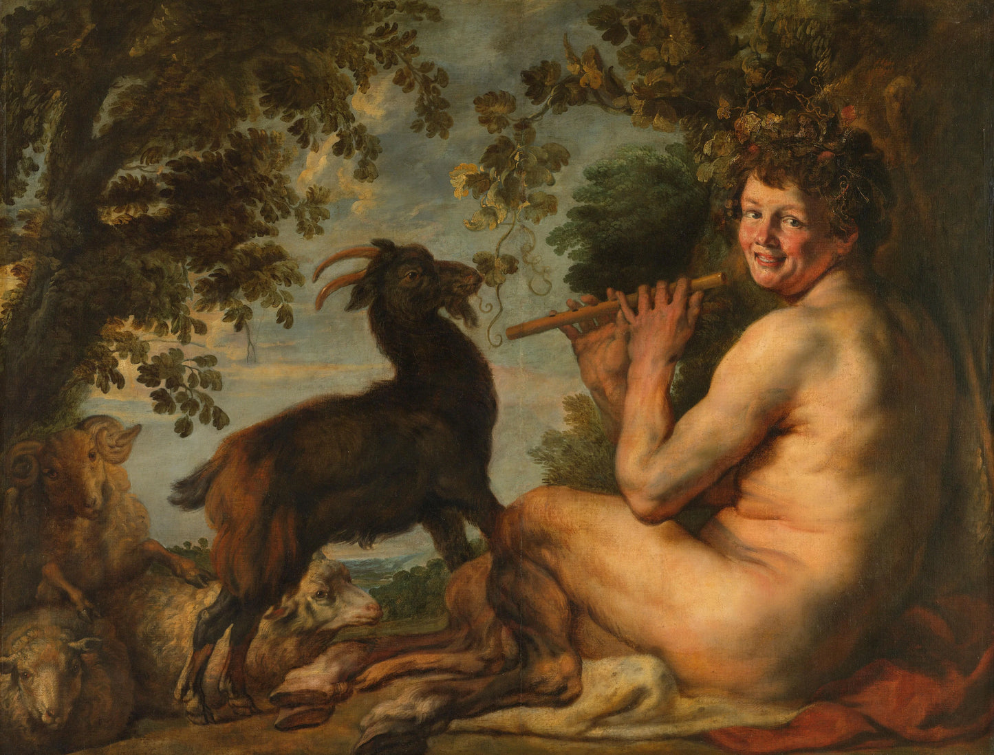 A Satyr – Jacques Jordaens Vintage Mythological Scene Art Print | Wall Art Poster