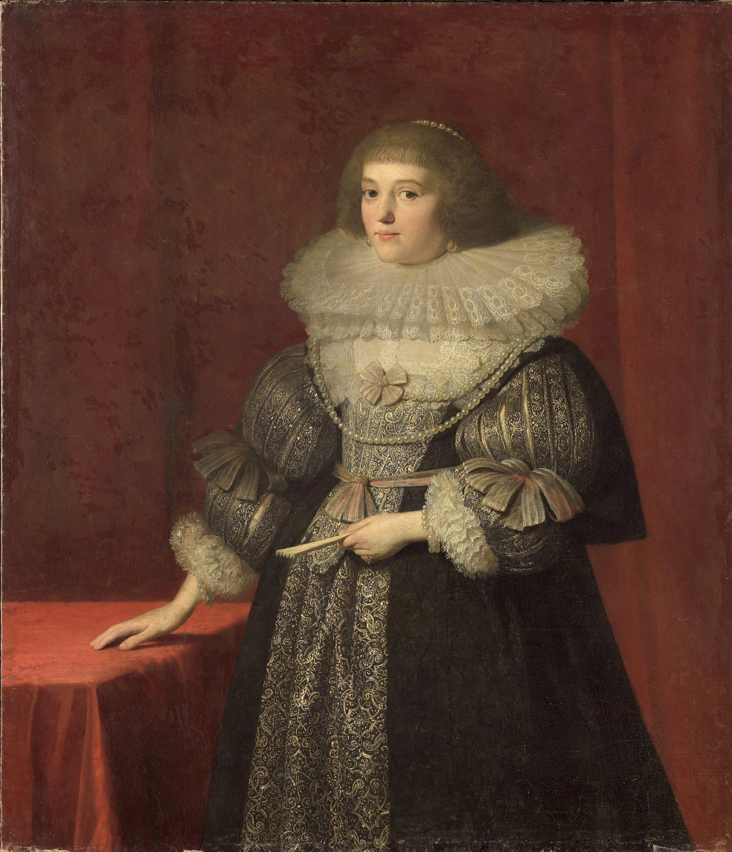 Portrait of Ursula (1594-1657), Countess of Solms-Braunfels – anonymous Vintage Portrait Art Print | Wall Art Poster