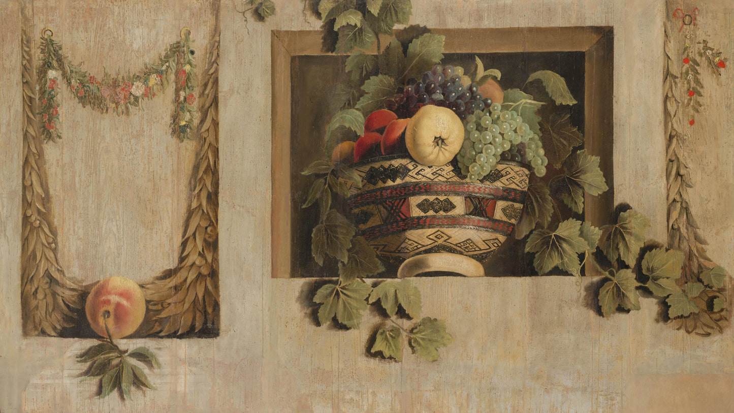 Still Life with Fruit and Flower Garlands – Jacob van Campen Vintage Still Life Art Print | Wall Art Poster