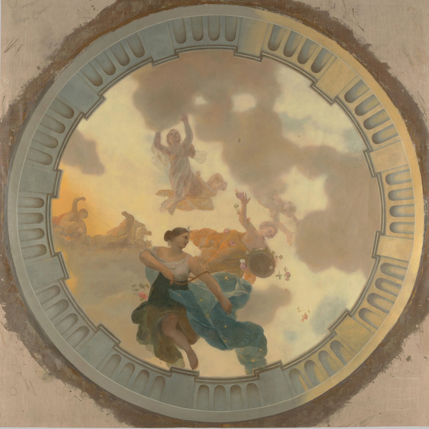 Five-part Ceiling Decoration for the Great Hall of Soestdijk Palace – Gerard de Lairesse Vintage Art Print | Wall Art Poster