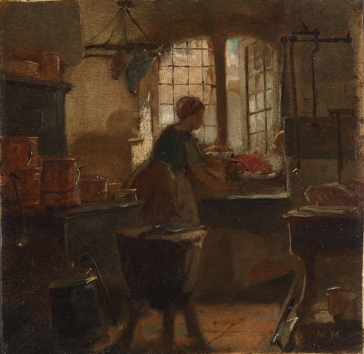 Kitchen – Matthijs Maris Vintage Art Print | Wall Art Poster