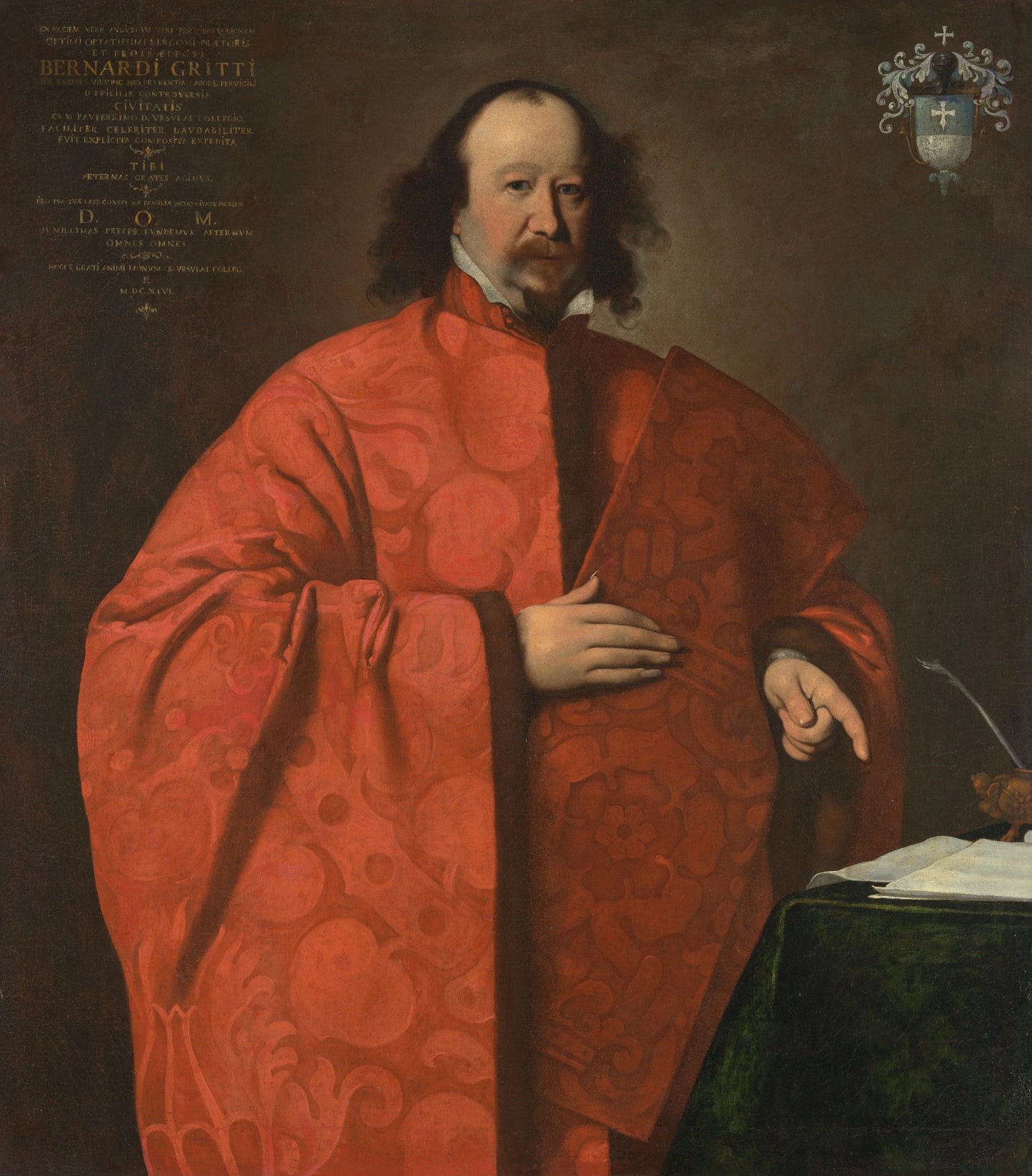 Bernardo Gritti, Proprefect of Bergamo – Carlo Ceresa Vintage Portrait Art Print | Wall Art Poster