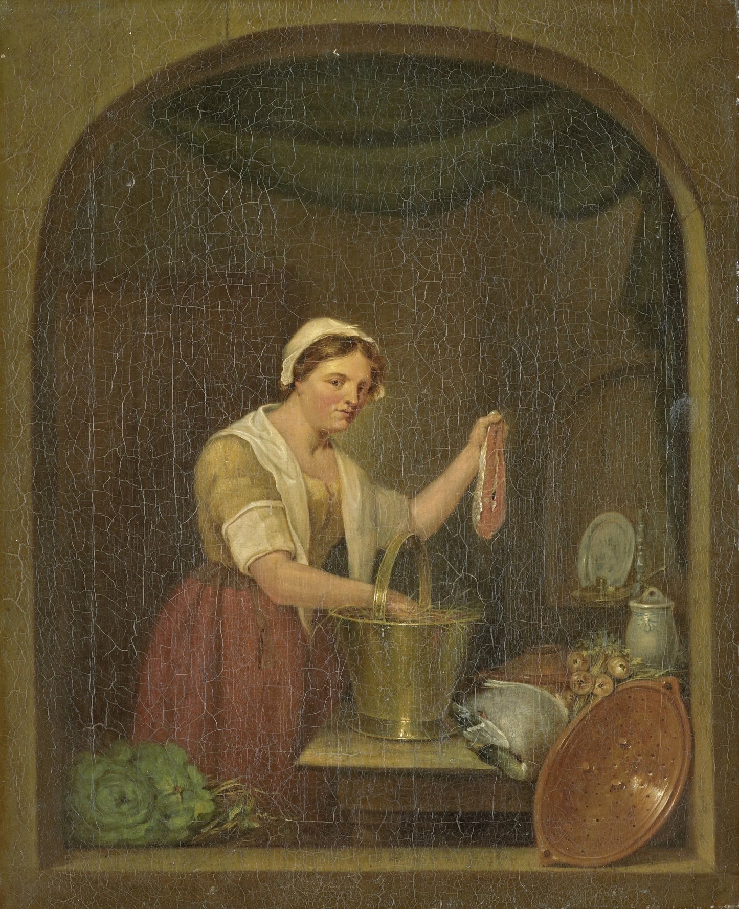 The Kitchen Maid – Jan de Ruyter (II) Vintage Art Print | Wall Art Poster