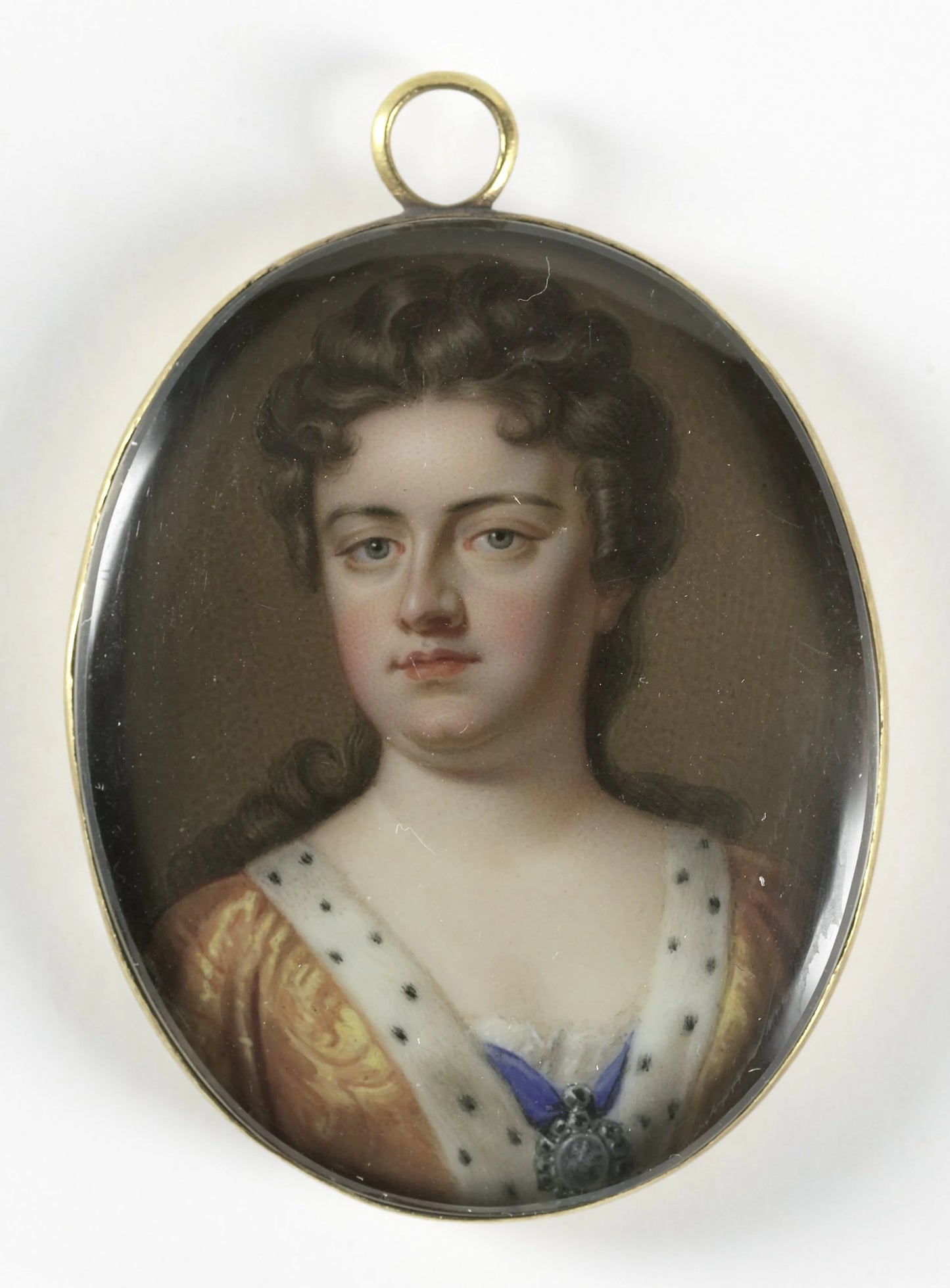 Portrait of Anne Stuart (1665-1714), queen of England. Wife of George of Denmark – Charles Boit Vintage Portrait Art Print | Wall Art Poster