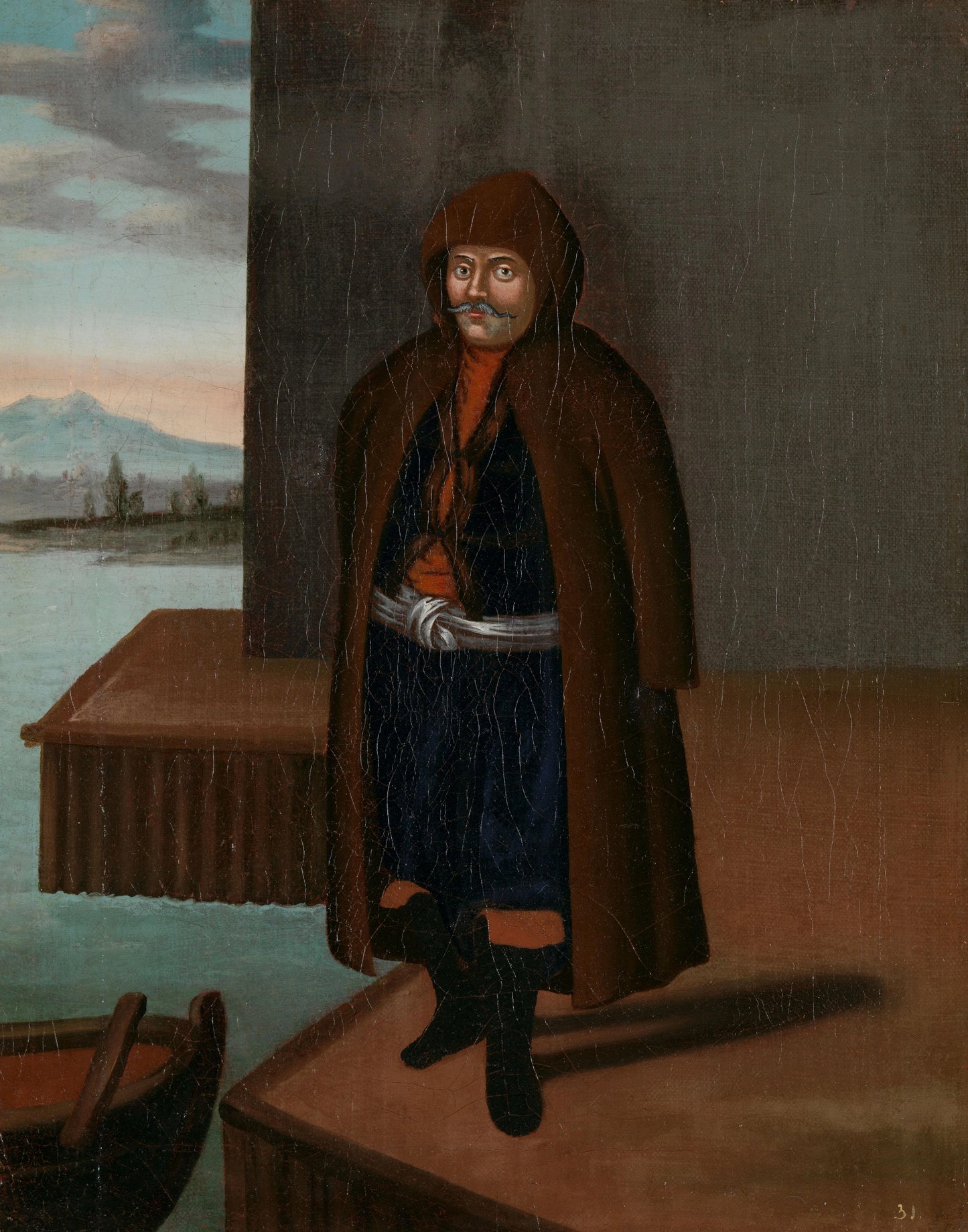 Man from the Island of Patmos – workshop of Jean Baptiste Vanmour Vintage Art Print | Wall Art Poster