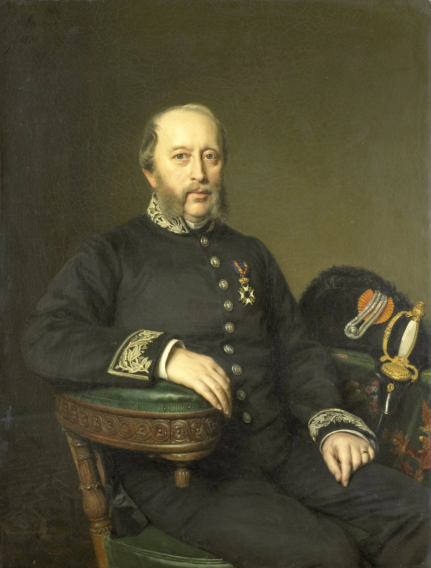 Gerard Johan Verloren van Themaat (1809-90). Lid van de Gedeputeerde Staten van Utrecht – Johan Heinrich Neuman Vintage Portrait Art Print | Wall Art Poster