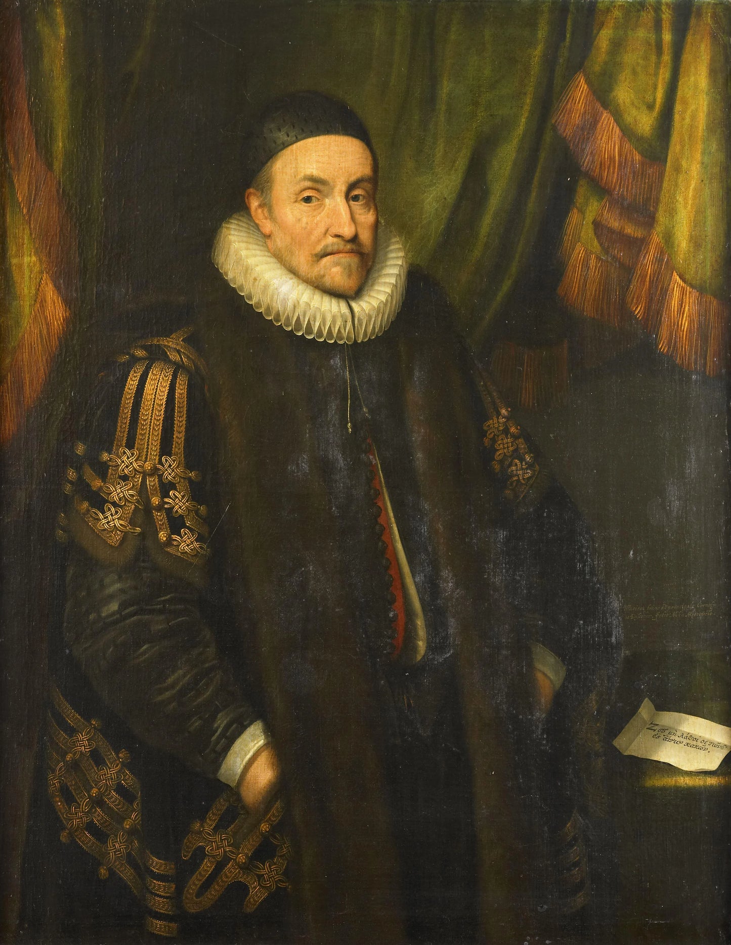 Portrait of Willem I (1533-84), Prince of Orange, called William the Silent – workshop of Michiel Jansz van Mierevelt Vintage Portrait Art Print | Wall Art Poster