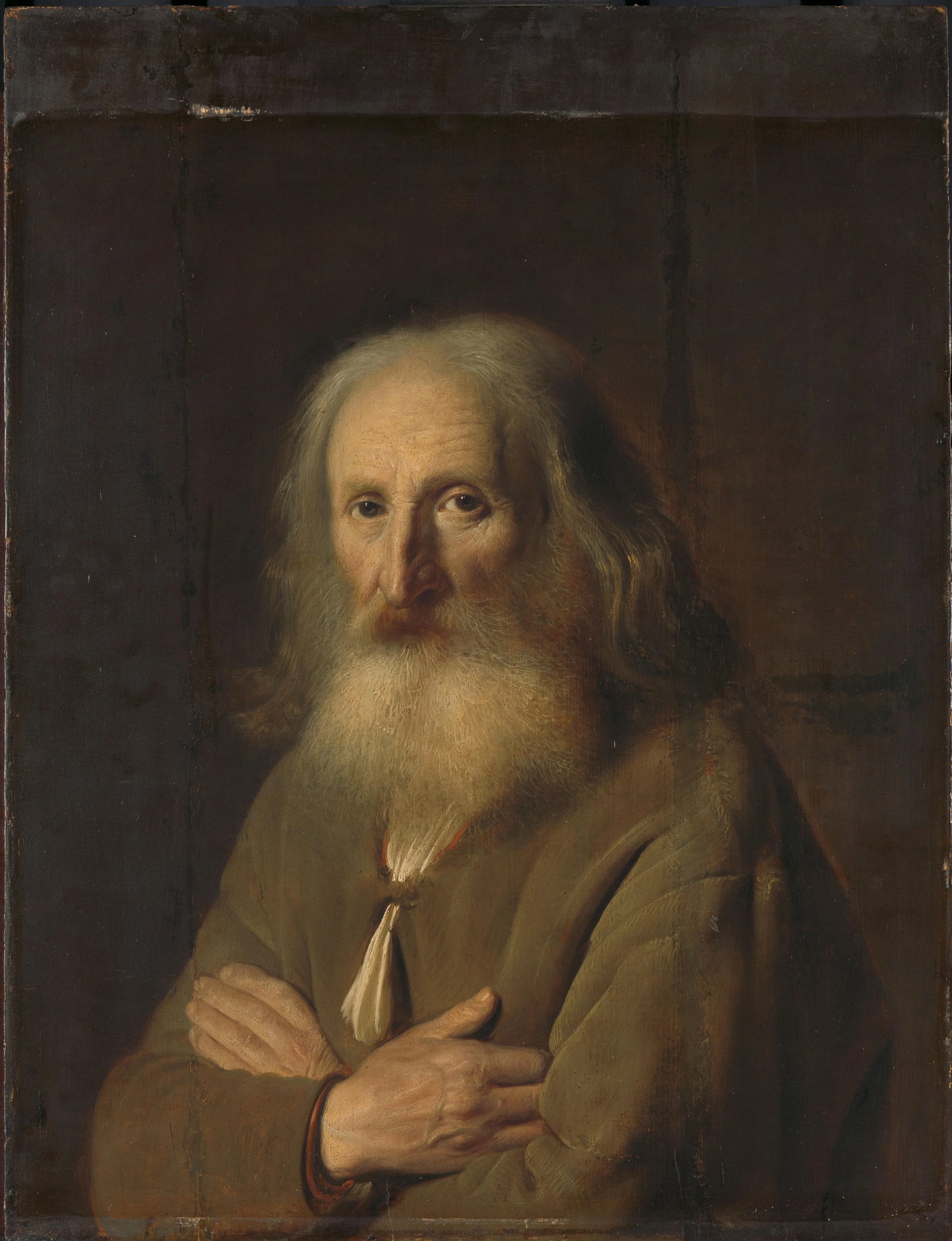 An Old Man with Folded Arms – Simon Kick (eigenhandig gesigneerd) Vintage Art Print | Wall Art Poster