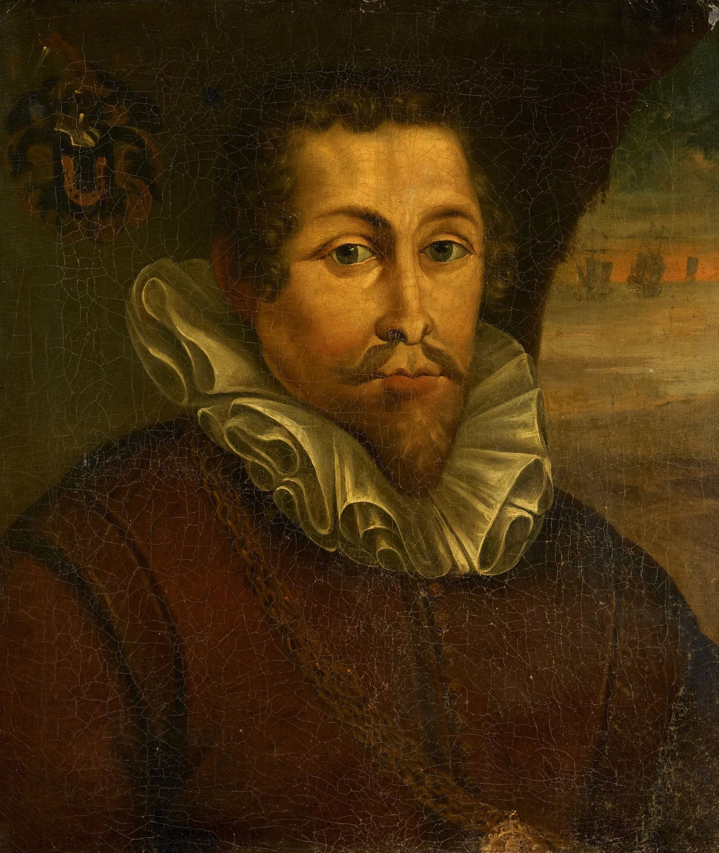 Portrait of Pieter Willemsz Verhoeff (c. 1573-1609) – anonymous Vintage Portrait Art Print | Wall Art Poster