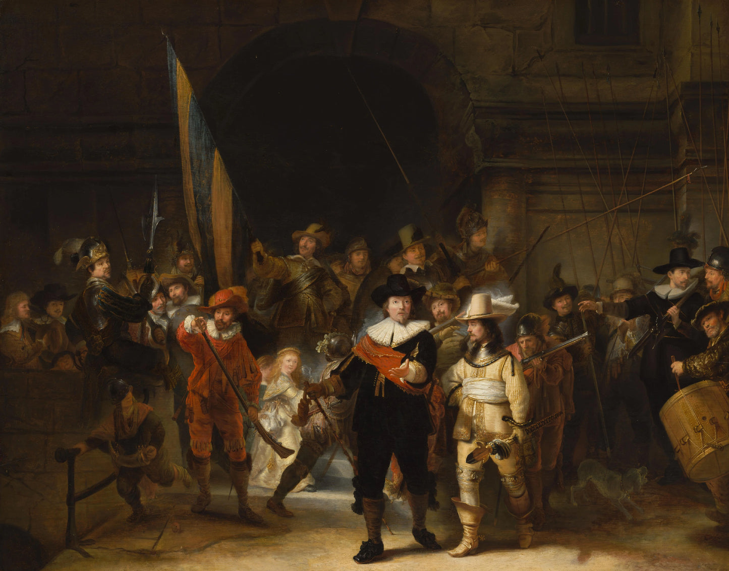 Copy of The Night Watch – toegeschreven aan Gerrit Lundens Vintage Art Print | Wall Art Poster