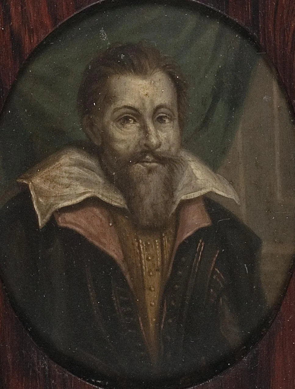 Portret van Dominicus Baudius (1561-1613). Hoogleraar in de welsprekendheid, de geschiedenis en de rechten te Leiden – Arnoud van Halen Vintage Portrait Art Print | Wall Art Poster