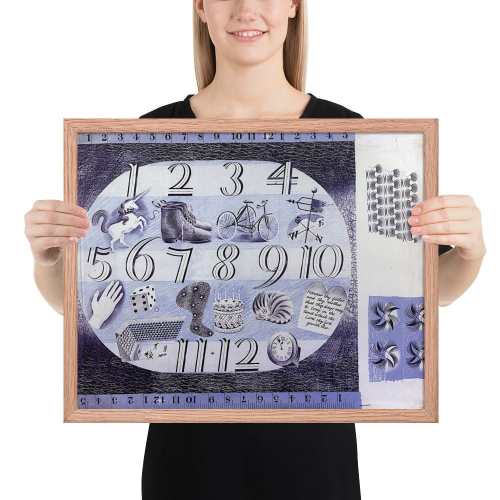 Design for a Handerchief by Eric Ravilious, Framed poster