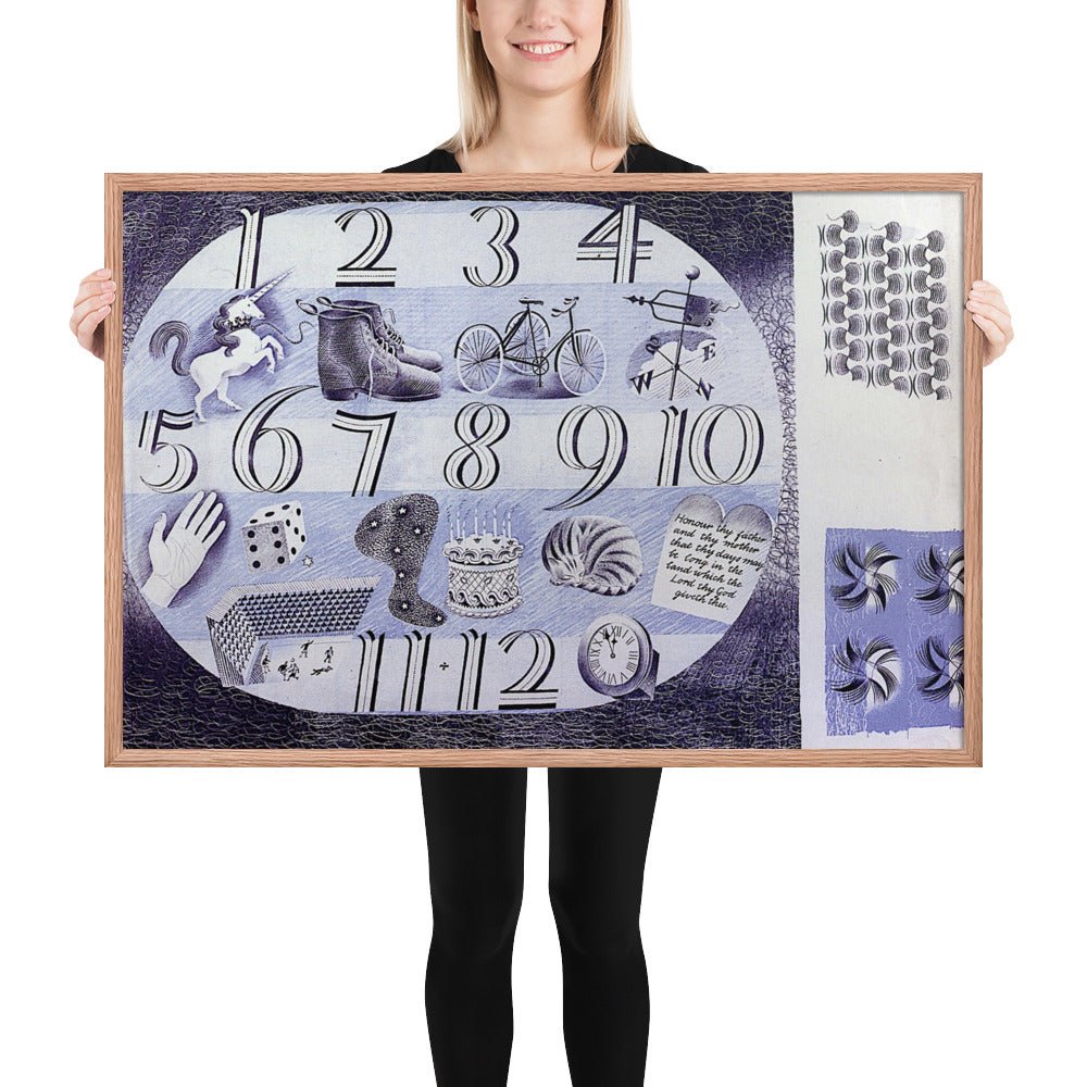 Design for a Handerchief by Eric Ravilious, Framed poster