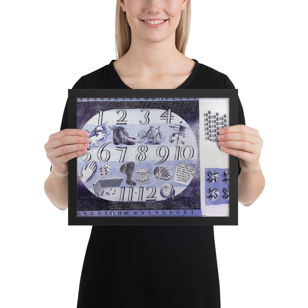 Design for a Handerchief by Eric Ravilious, Framed poster