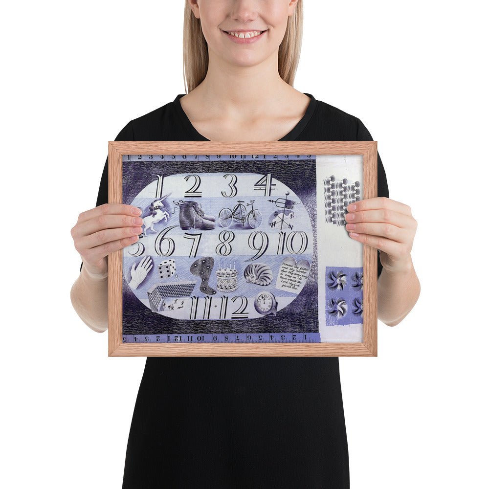 Design for a Handerchief by Eric Ravilious, Framed poster