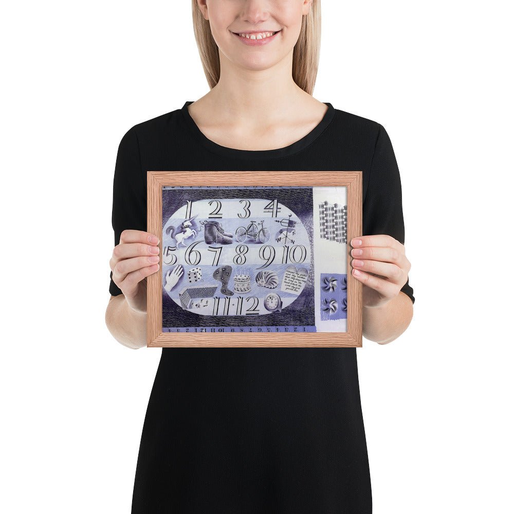 Design for a Handerchief by Eric Ravilious, Framed poster