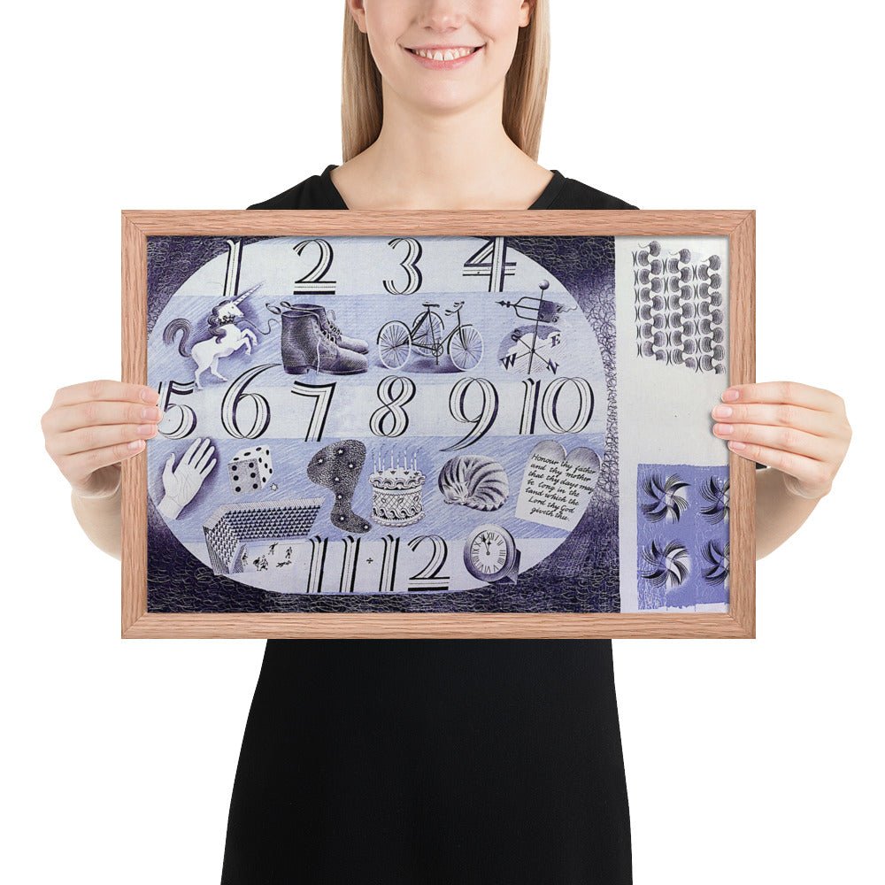 Design for a Handerchief by Eric Ravilious, Framed poster