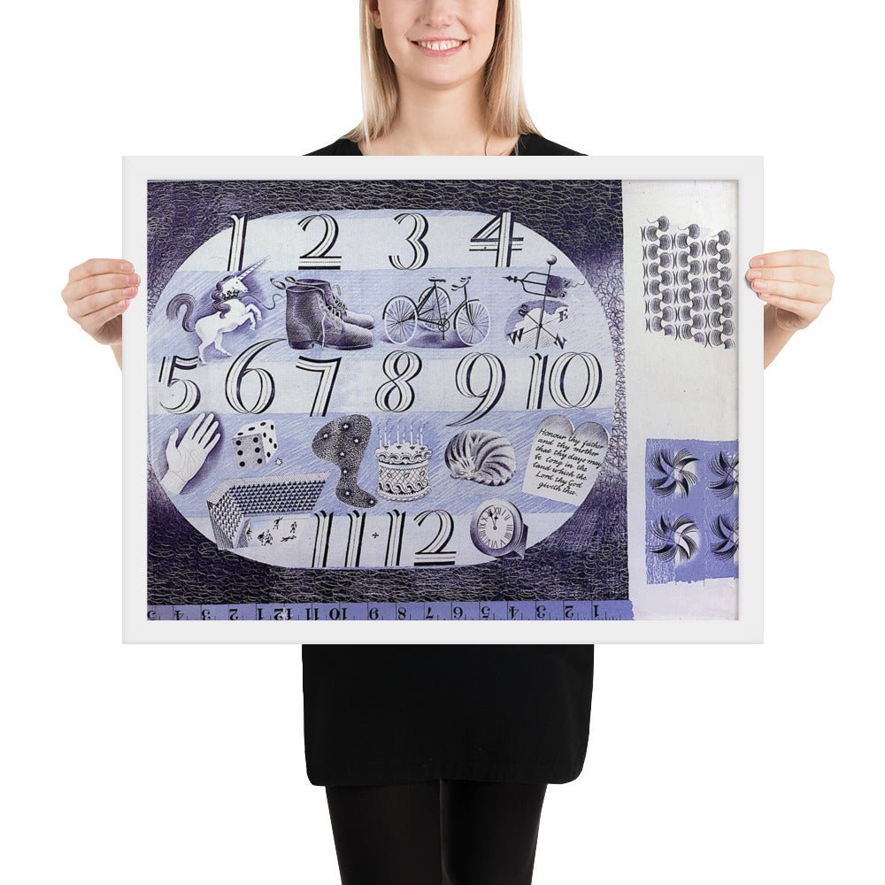 Design for a Handerchief by Eric Ravilious, Framed poster