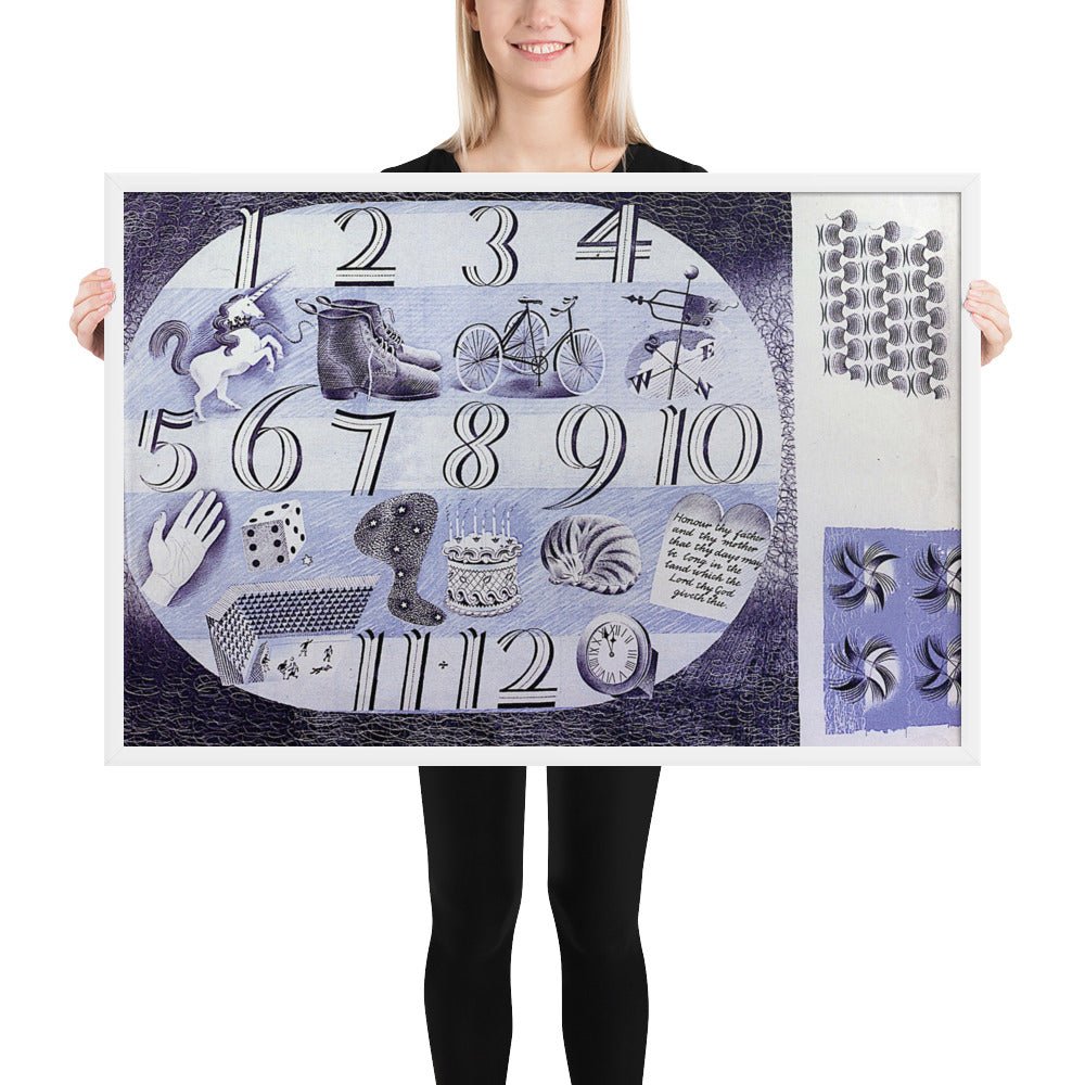 Design for a Handerchief by Eric Ravilious, Framed poster