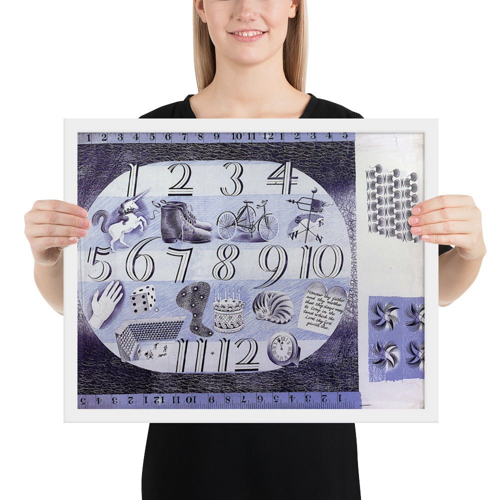 Design for a Handerchief by Eric Ravilious, Framed poster