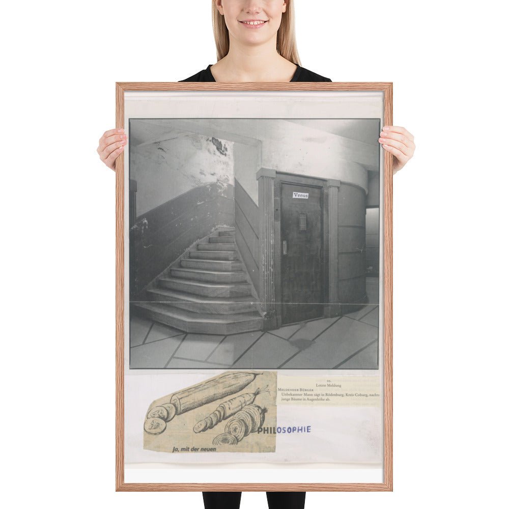 Design for Tannhäuser by Albert Oehlen and Rainald Goetz, Framed poster