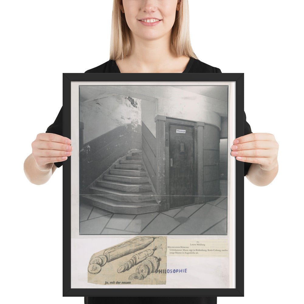 Design for Tannhäuser by Albert Oehlen and Rainald Goetz, Framed poster