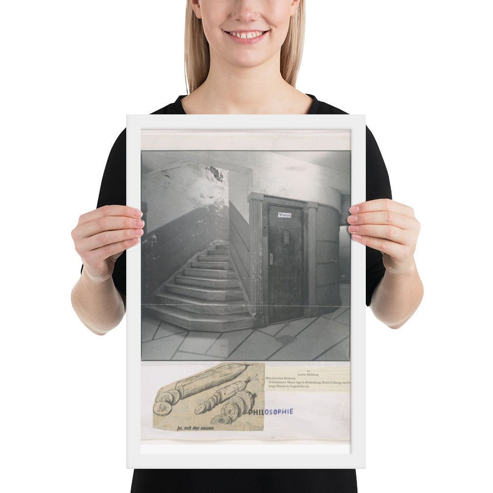 Design for Tannhäuser by Albert Oehlen and Rainald Goetz, Framed poster