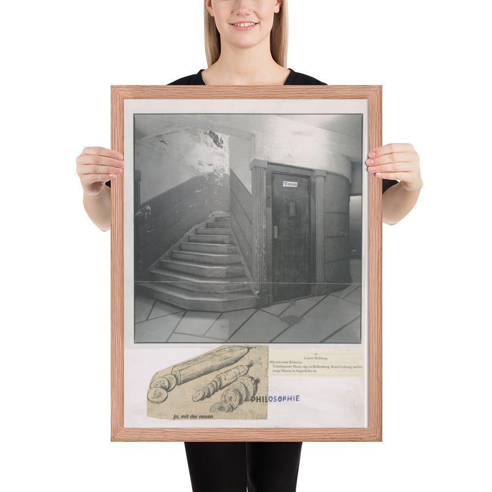 Design for Tannhäuser by Albert Oehlen and Rainald Goetz, Framed poster