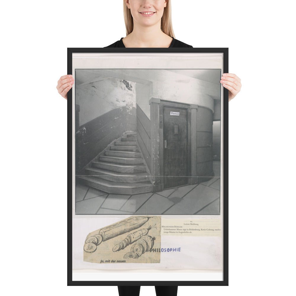 Design for Tannhäuser by Albert Oehlen and Rainald Goetz, Framed poster