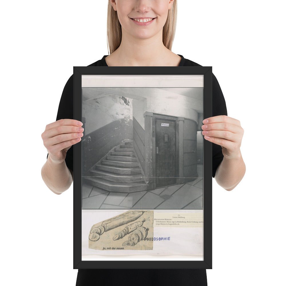 Design for Tannhäuser by Albert Oehlen and Rainald Goetz, Framed poster