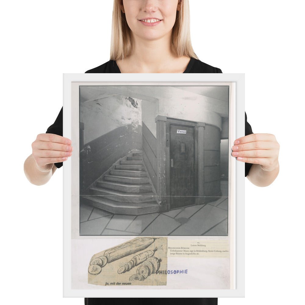 Design for Tannhäuser by Albert Oehlen and Rainald Goetz, Framed poster