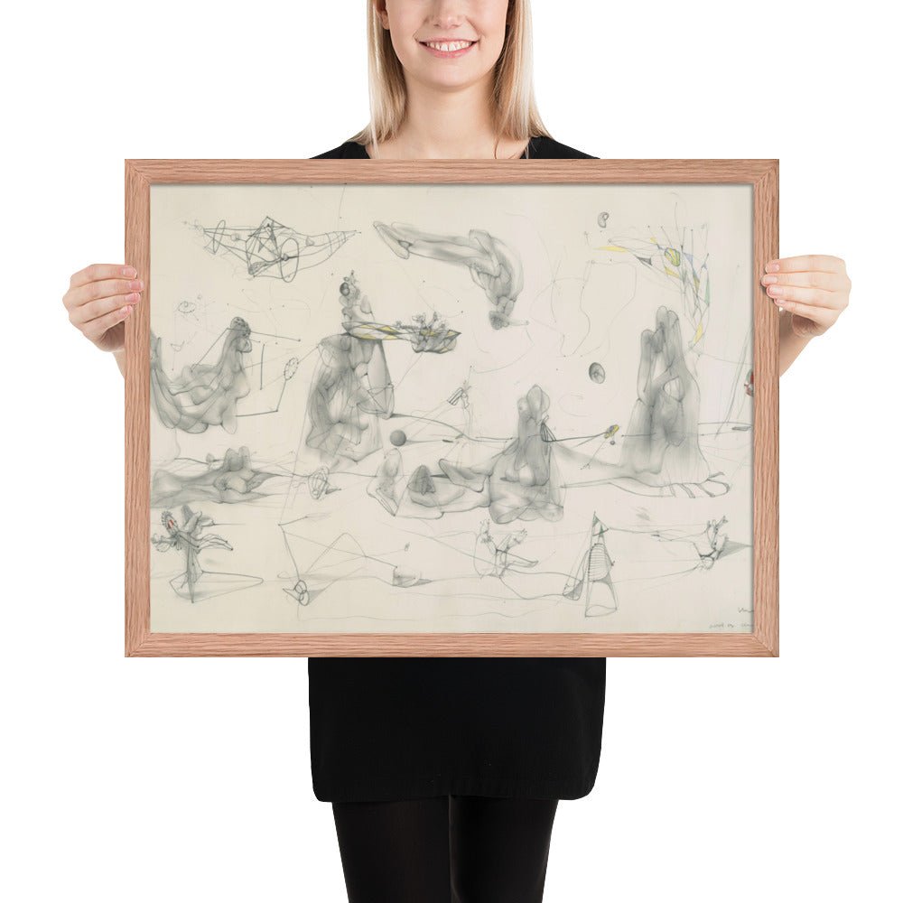 Endless Nude by Matta, Framed poster