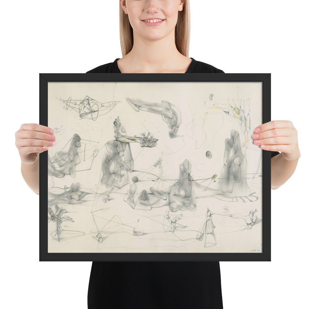 Endless Nude by Matta, Framed poster