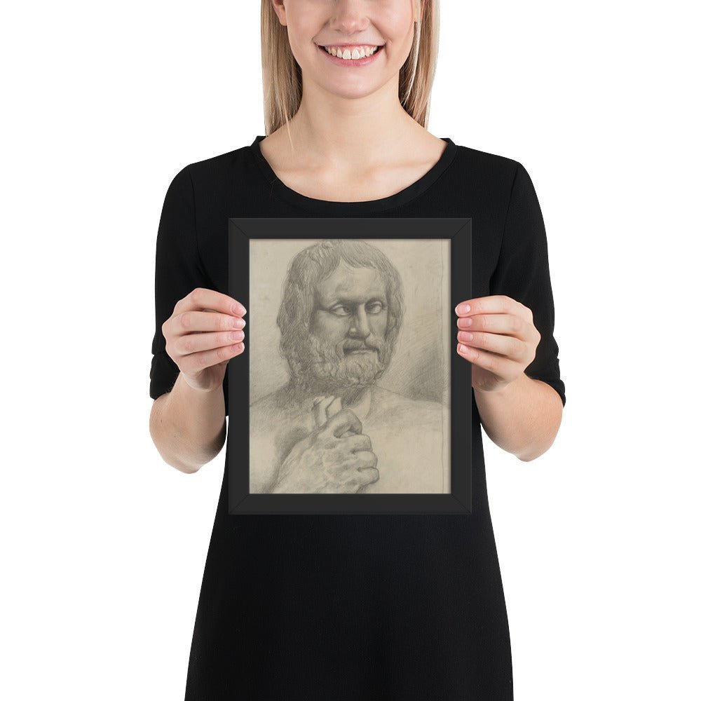 Euripides by Giorgio de Chirico, Framed poster