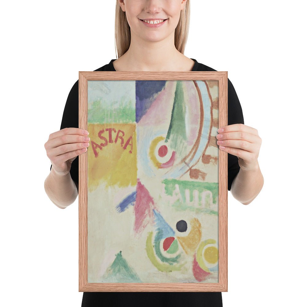Football. L'Equipe de Cardiff by Robert Delaunay, Framed poster