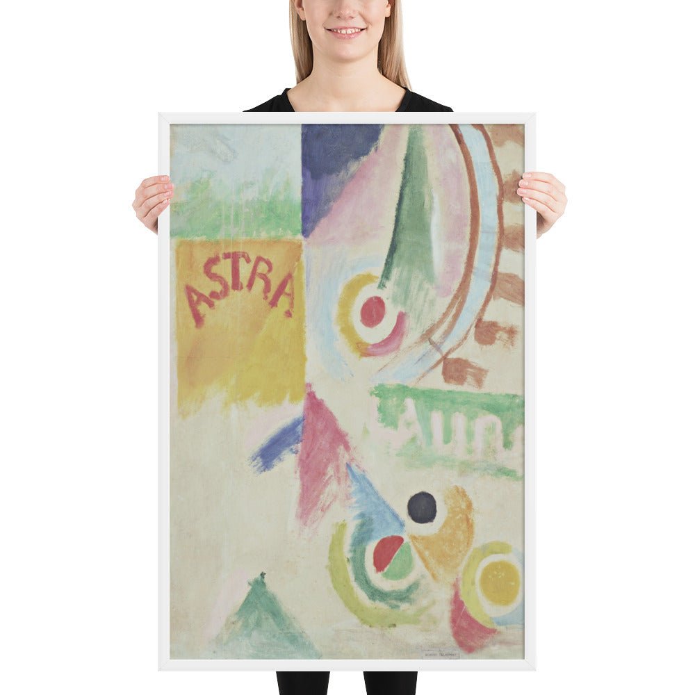 Football. L'Equipe de Cardiff by Robert Delaunay, Framed poster