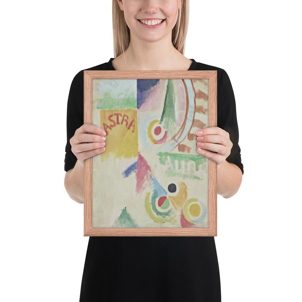 Football. L'Equipe de Cardiff by Robert Delaunay, Framed poster