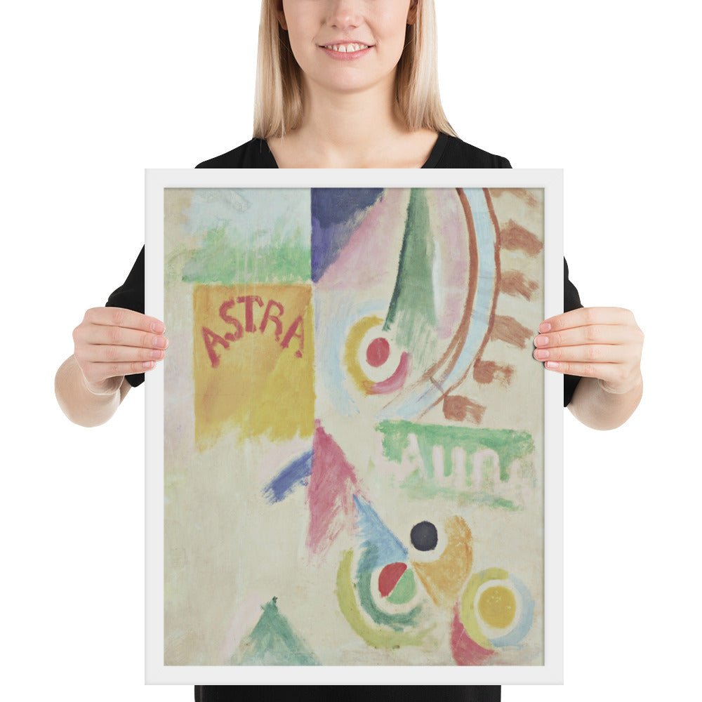 Football. L'Equipe de Cardiff by Robert Delaunay, Framed poster