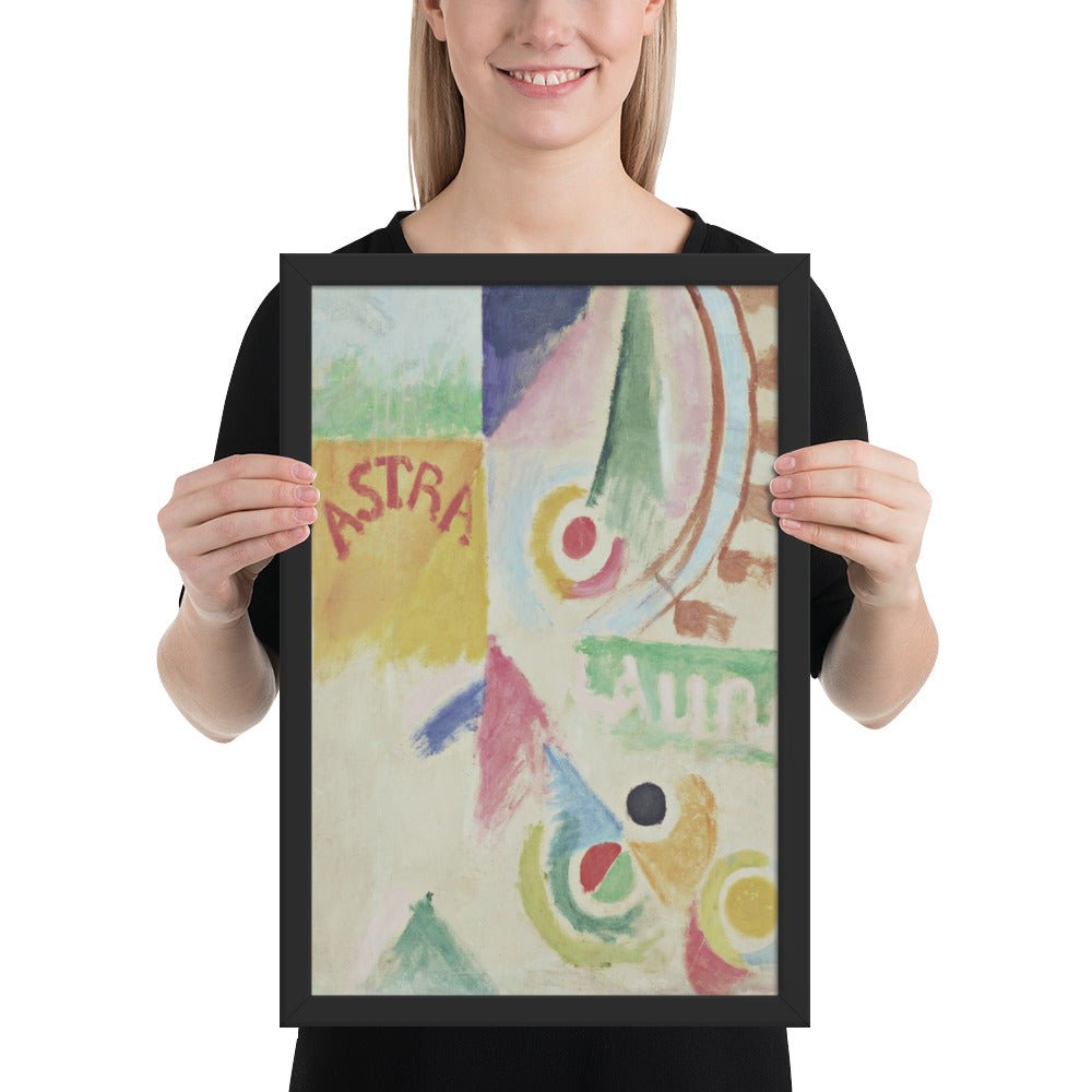 Football. L'Equipe de Cardiff by Robert Delaunay, Framed poster